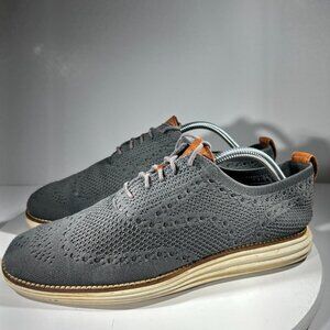 Cole Haan Mens Size 8 M Shoes Original Grand Stitchlite Wingtip Gray Sneakers CH